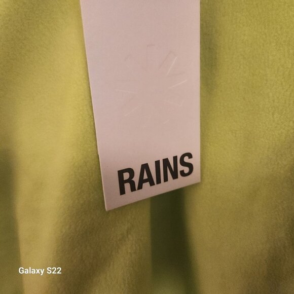 RAINS Half Zip Fleece. Color: Digital Lime. Size Small. NWT. - Picture 6 of 9